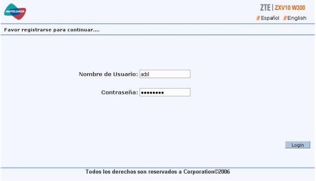 Abrir Puertos Zte zxv10 w300 de Antel Abrir Puertos Zte zxv10 w300 de Antel