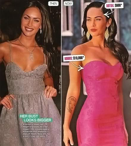 megan fox surgery before after. megan fox before after