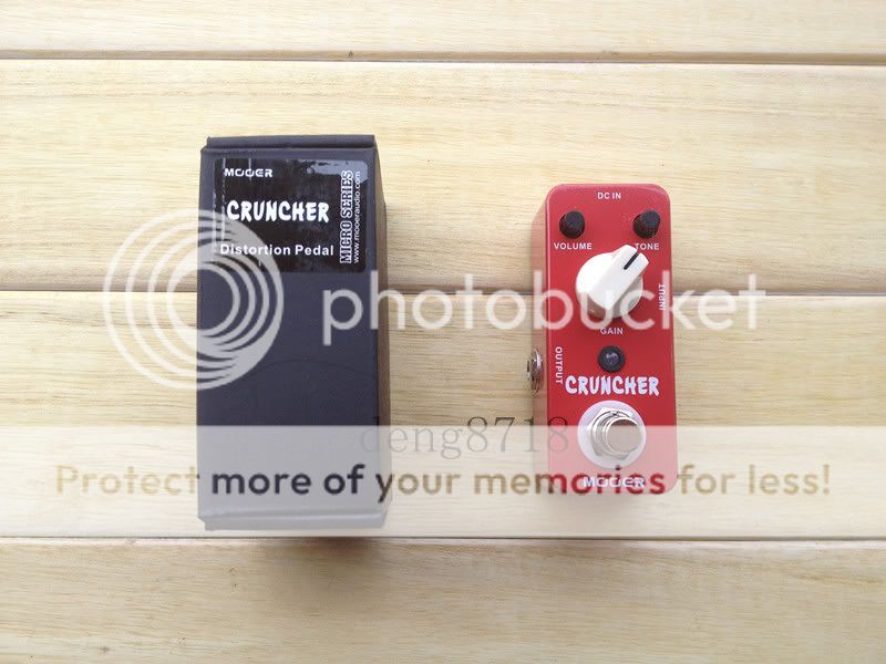 Neu MOOER Cruncher Distortion Effect compact Pedal True bypass