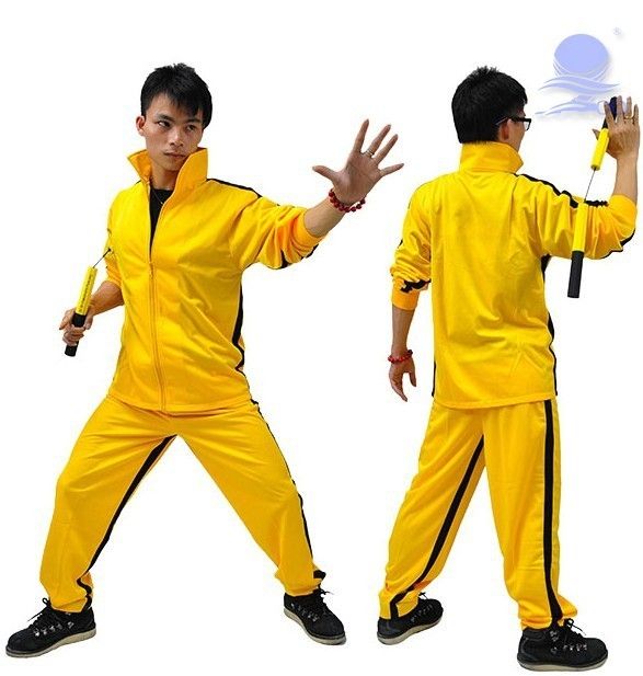 Vintage Bruce Lee Classic Yellow Game OF Death Kill Bill Tracksuit ...